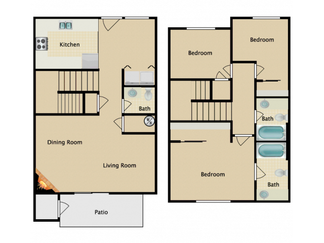 3x2.5 J - College Pointe Apartments