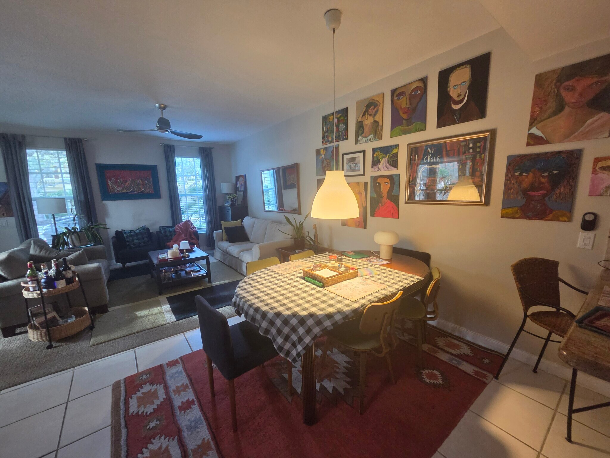 living room and dining room - 137 Radcliffe Ct