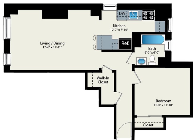 Floorplan - Reside at Belmont Harbor
