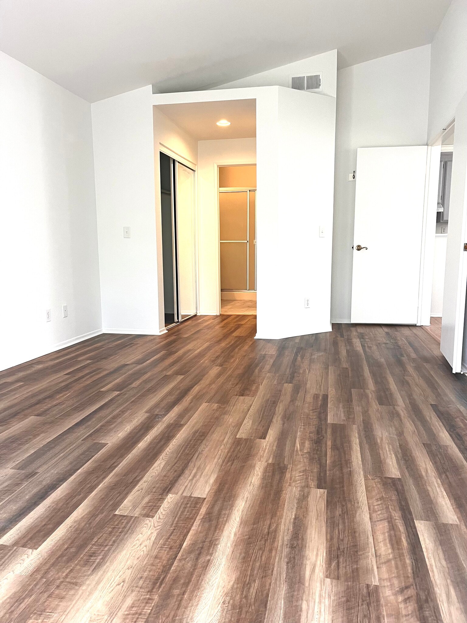 Primary room looking toward closets and bathroom - 415 Stoney Point Way