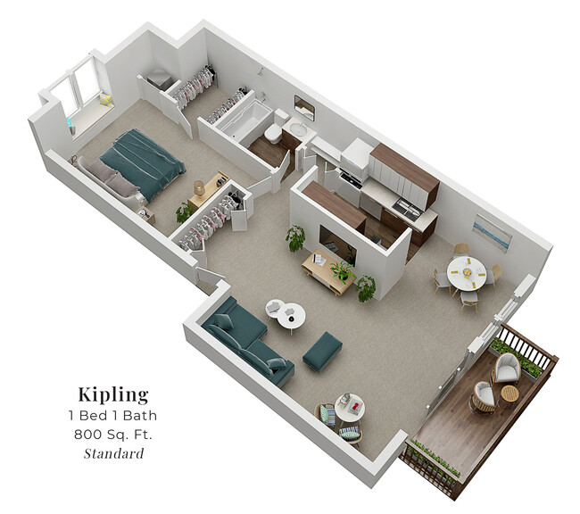 Floorplan - Traver Courts