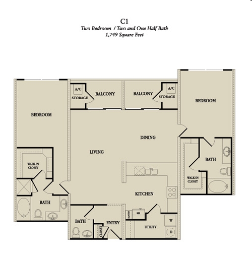 2BR/2.5BA - The Royalton at River Oaks