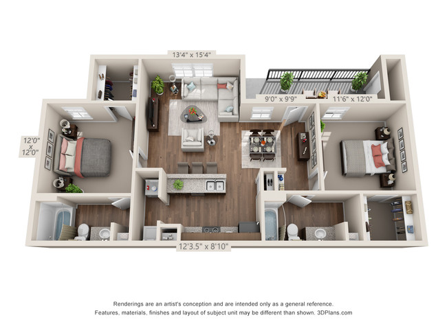 Floorplan - Trails of Sanger Apartments