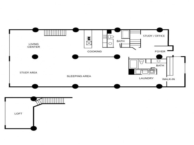 Floorplan - South Side on Lamar