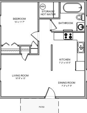 1BR/1BA - Richmond Manor