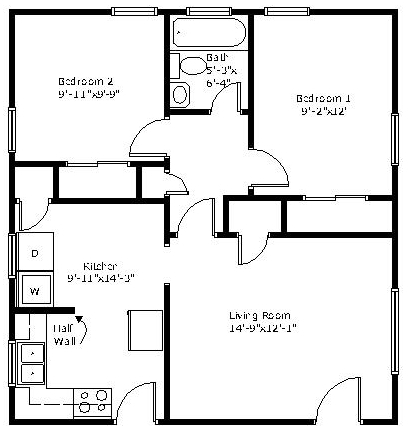 Floor plan - 1900 Courtney Dr