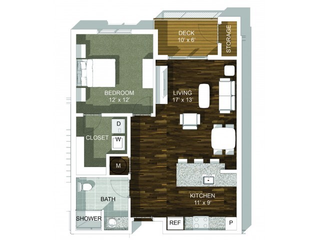 1 Bed ADA - Coryell Commons