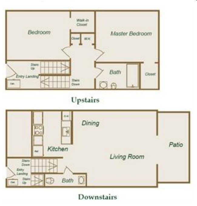2BR/1.5BA - Hidden Creek Town Homes