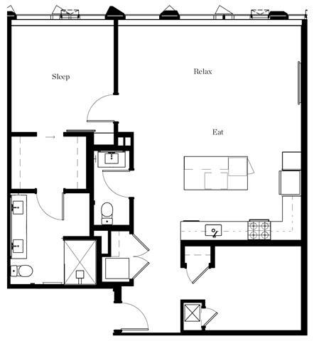 Floorplan - The Residences at Rainier Square