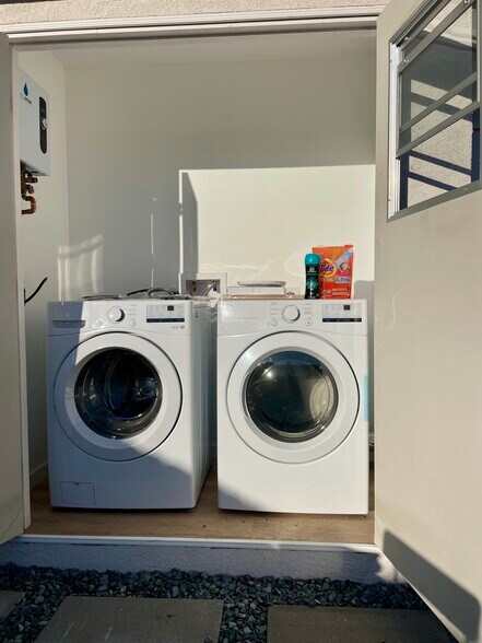 Full-sized washer/dryer and storage space - 4661 Berwick Dr