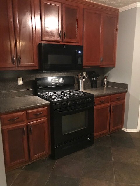 Kitchen stove and microwave - 250 River Trace Ct
