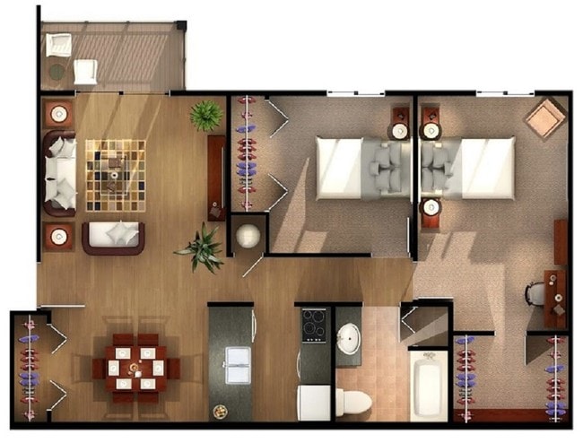 Floorplan - Benson Estates Apartments