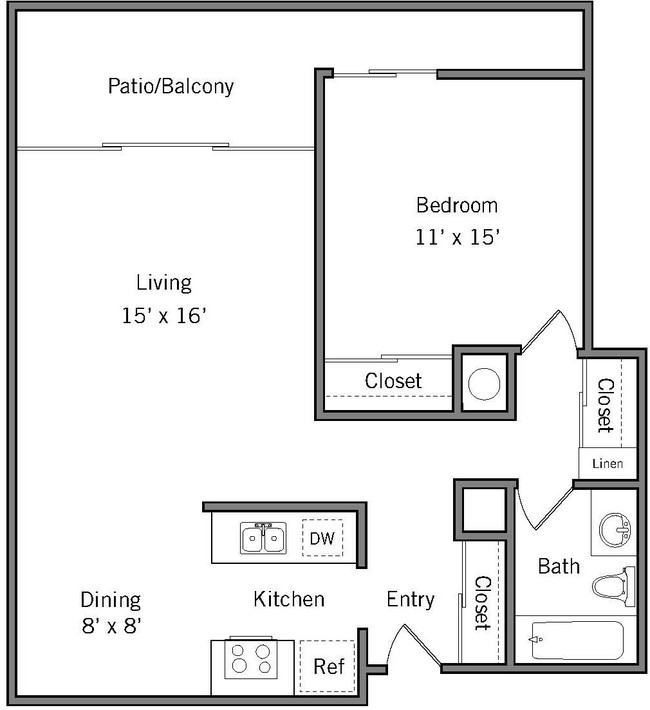 Floorplan - Americana Apartments