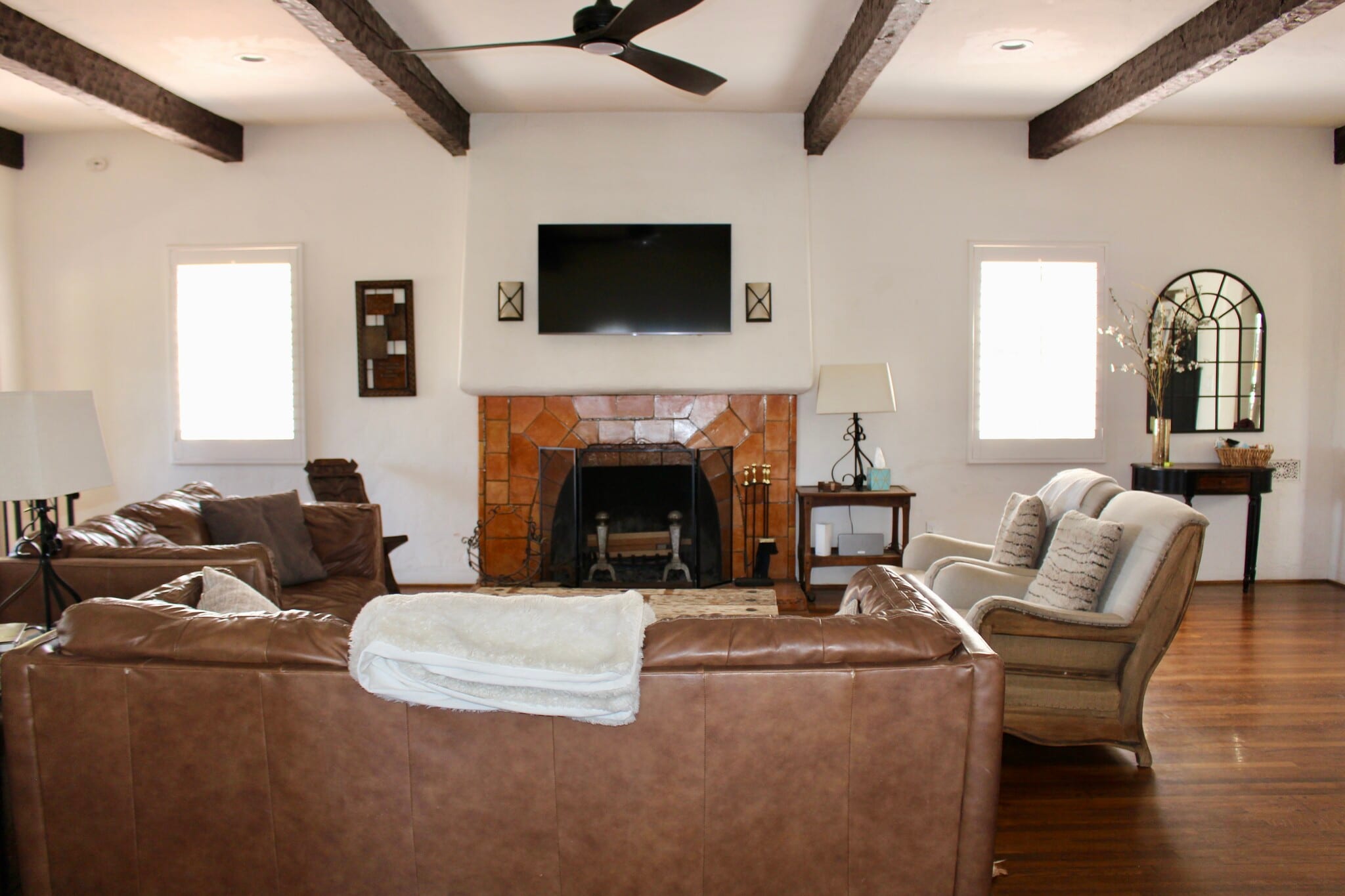 Living room with gas fireplace - 3545 Bear Dr