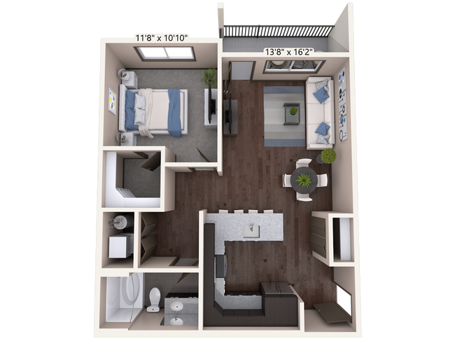 Floorplan - Timnath Trail at Riverbend Apartment Homes
