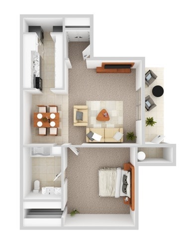 1 Bedroom 1 Bath - Madison Green Valley