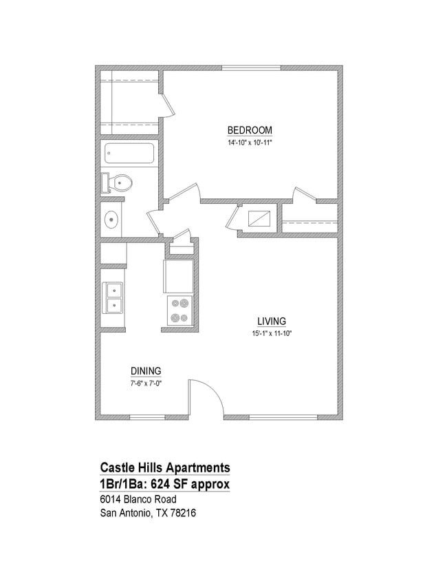 Floorplan - The Hudson Apartments