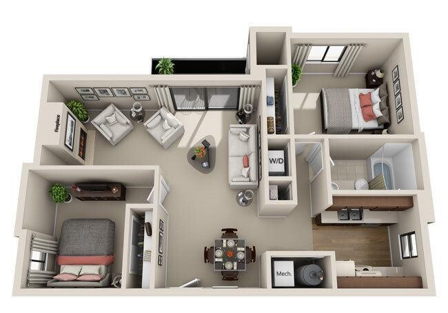 Floorplan - Cherry Creek Apartments