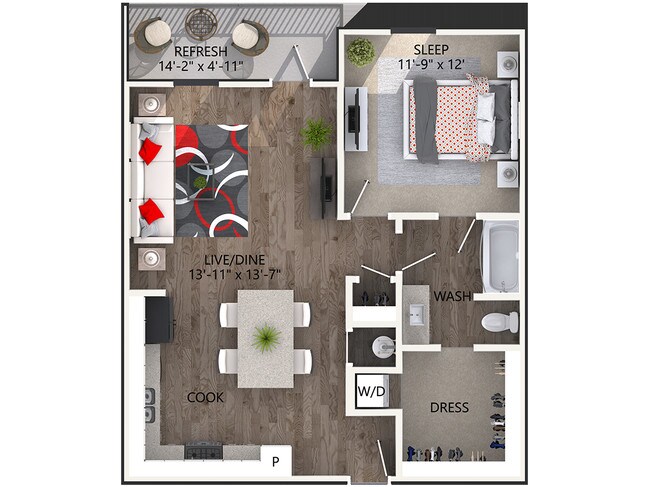 Floorplan - Reatta Ranch Apartments