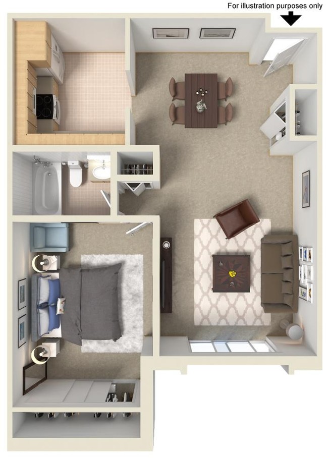 Floorplan - Serafino Square Luxury Apartments