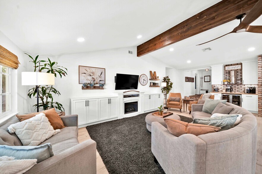 Built-in cabinets in living room for additional storage - 3075 Forest Hills Dr
