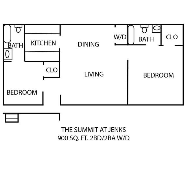 2BR/2BA - Summit Apartments