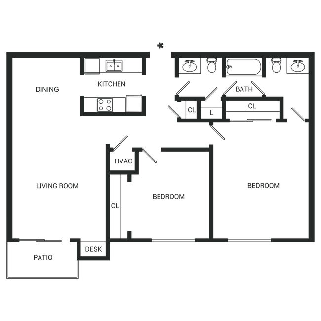 Floorplan - Weston Park Apartments