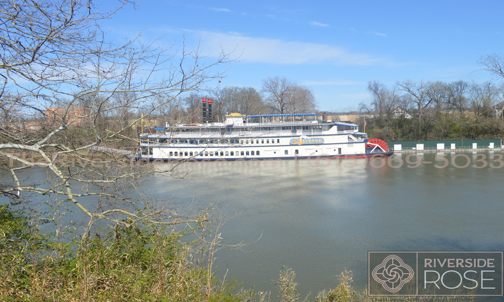 View from the back porch of the General Jackson Showboat that docks just across the river. - 3726 Moss Rose Dr