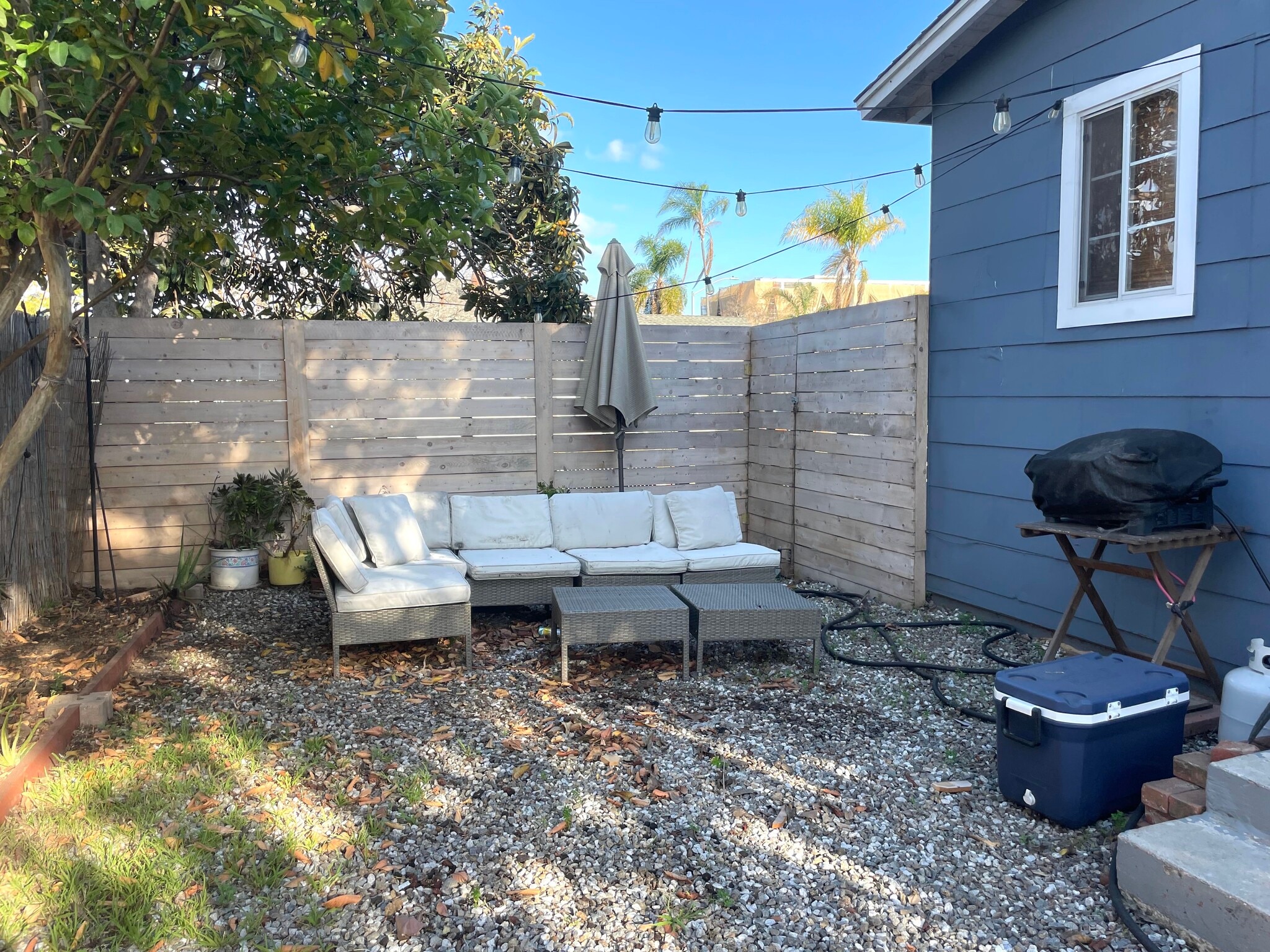 Backyard with privacy fence (furniture not included) - 2264 Imperial Ave