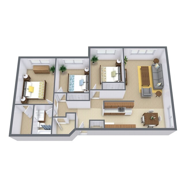Floorplan - Park Place Apartment Community