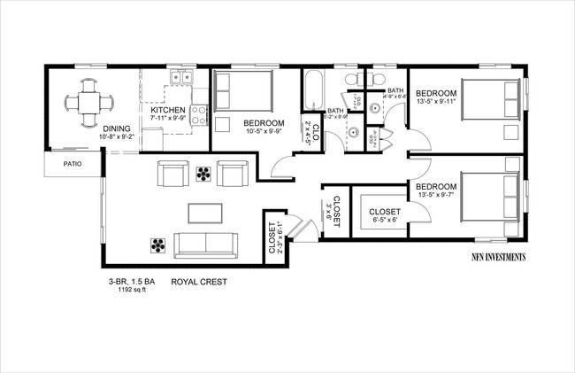 Floorplan - Royal Crest Apartments