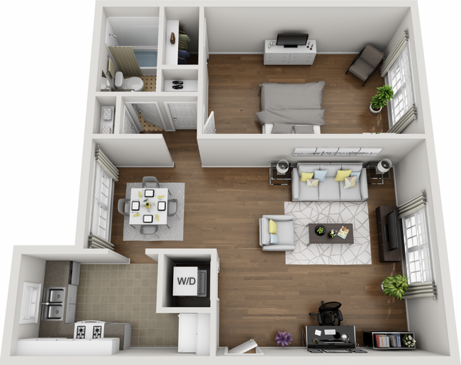 Floorplan - Crestwood Place Apartments