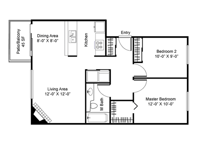 Floorplan - North Creek Apartments