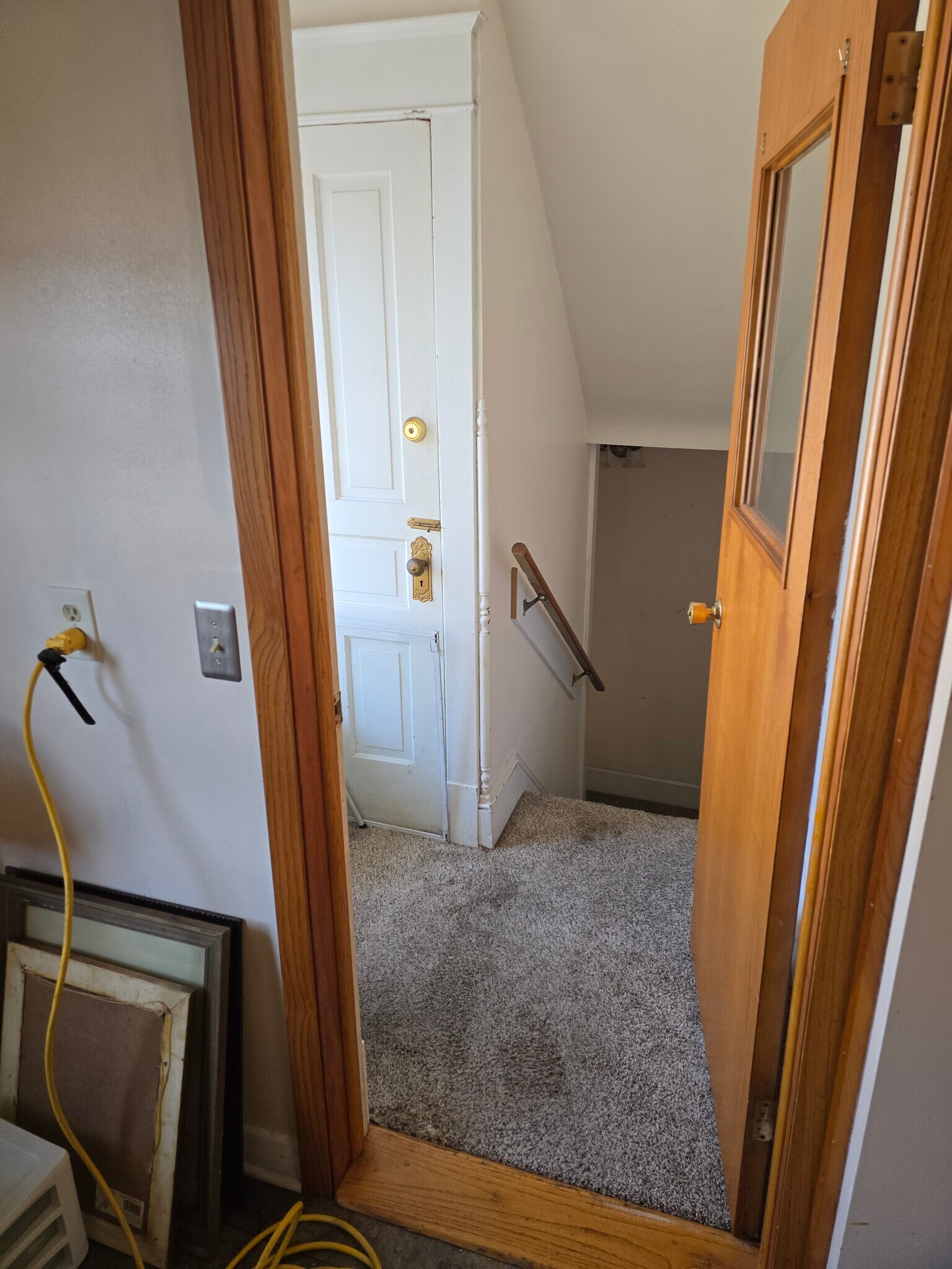 Rear stair landing space - 2112 Clarence Ave