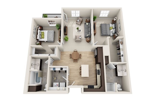 Floorplan - Cardinal Point Apartments