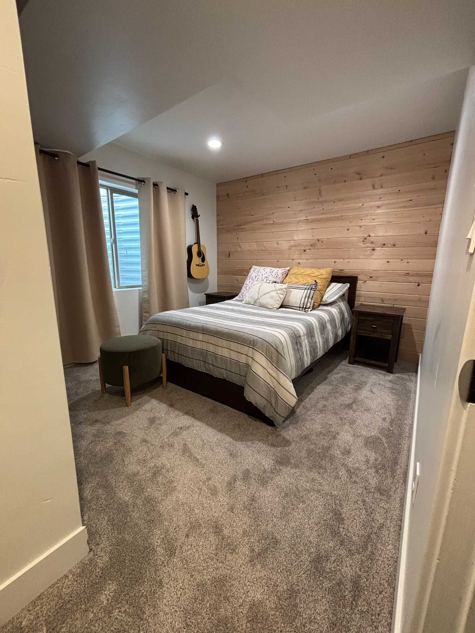 Bottom of the stairs bedroom with closet (2 long hang and cubbies) - 2439 E Ox Yoke Dr