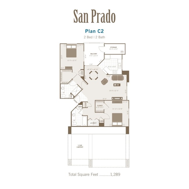 2BR/2BA - San Prado