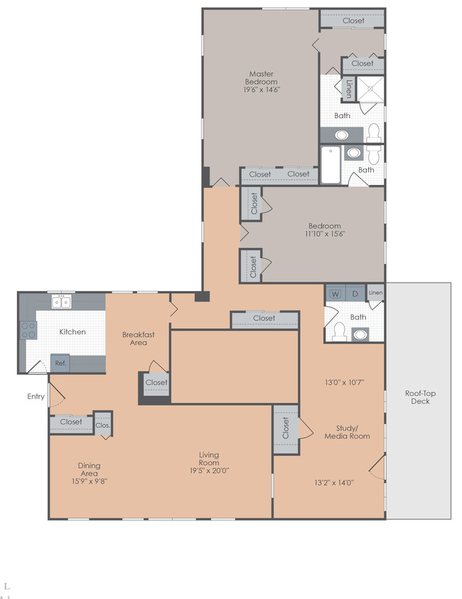 Floorplan - The Residences at Shaker Square