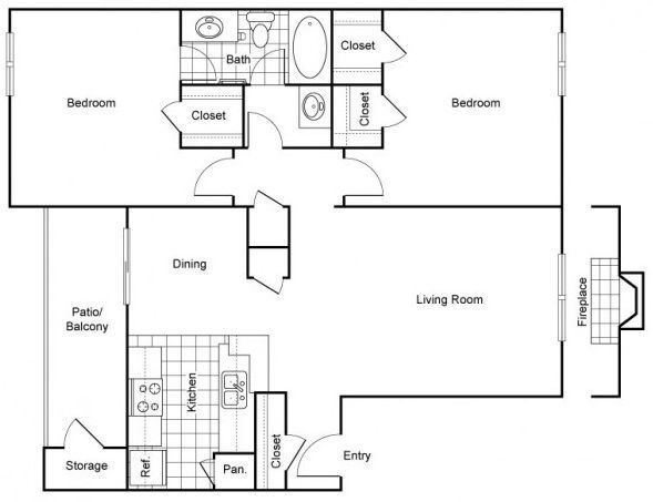 Floorplan - Shadow Bend Apartments