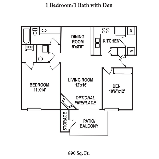 Floorplan - Deercross Apartments