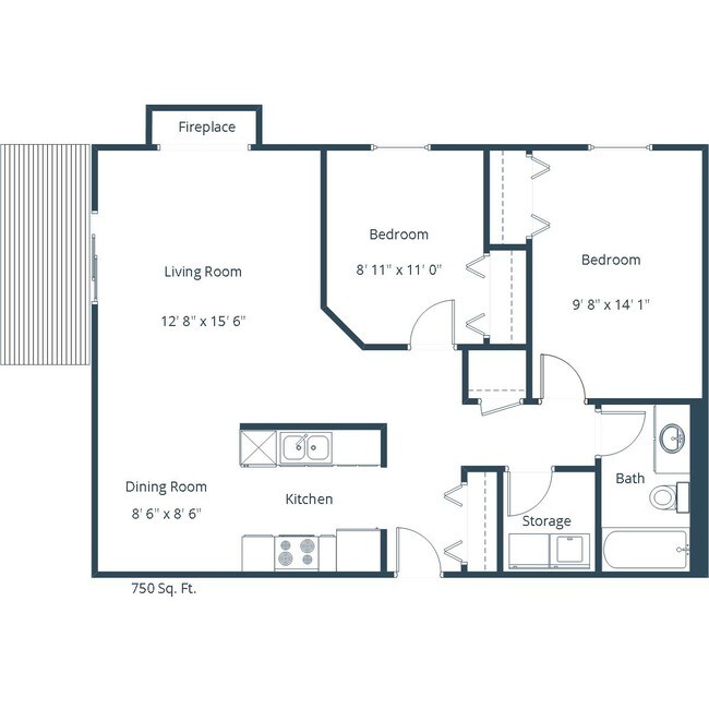 Floorplan - Columbia West Apartment Community