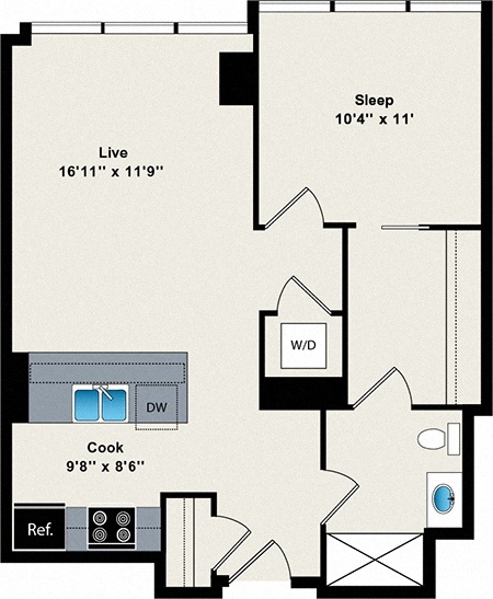 Floorplan - Reside on Green Street