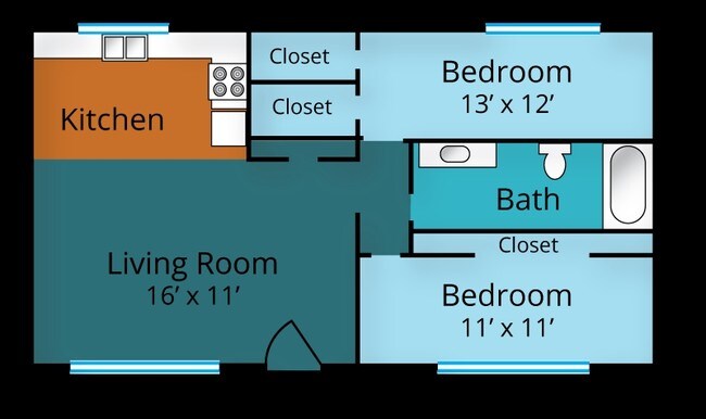 2BR/1BA - The Sophie