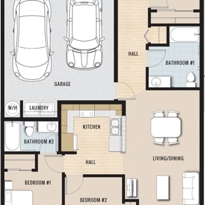 3BR/2BA - The Aspens