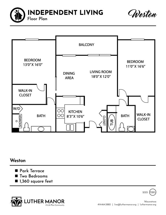Floorplan - The Terrace at Luther Manor