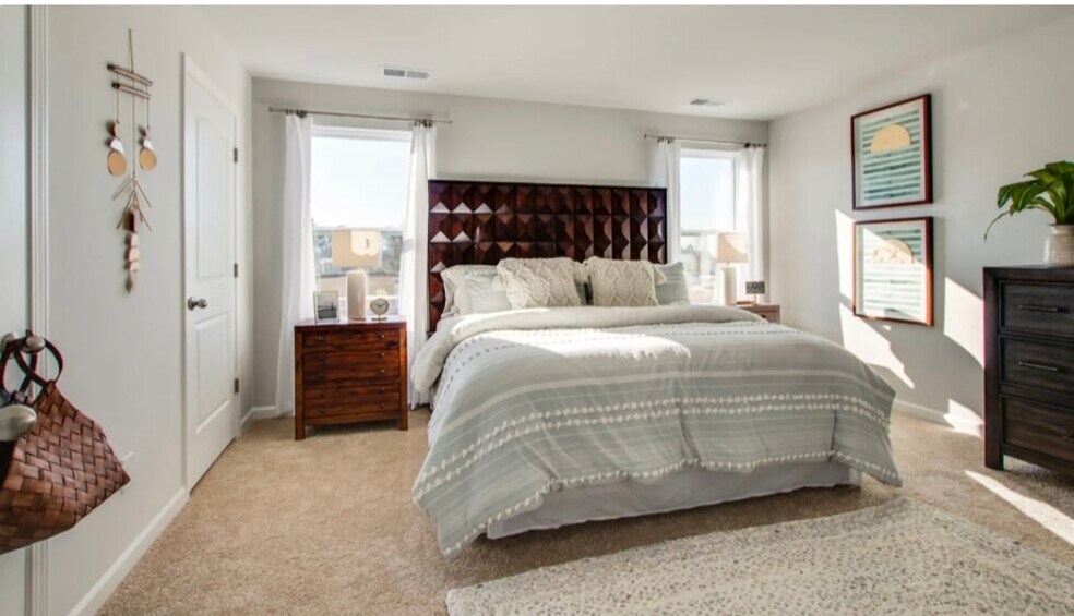 Master bedroom, 2 closets, on suite double vanity bathroom - 223 Catherine Ln