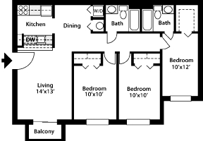 3BR/2BA - Pembroke Park Apartments