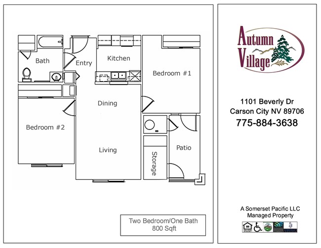 2BR/1BA - Autumn Village I & II Apartments