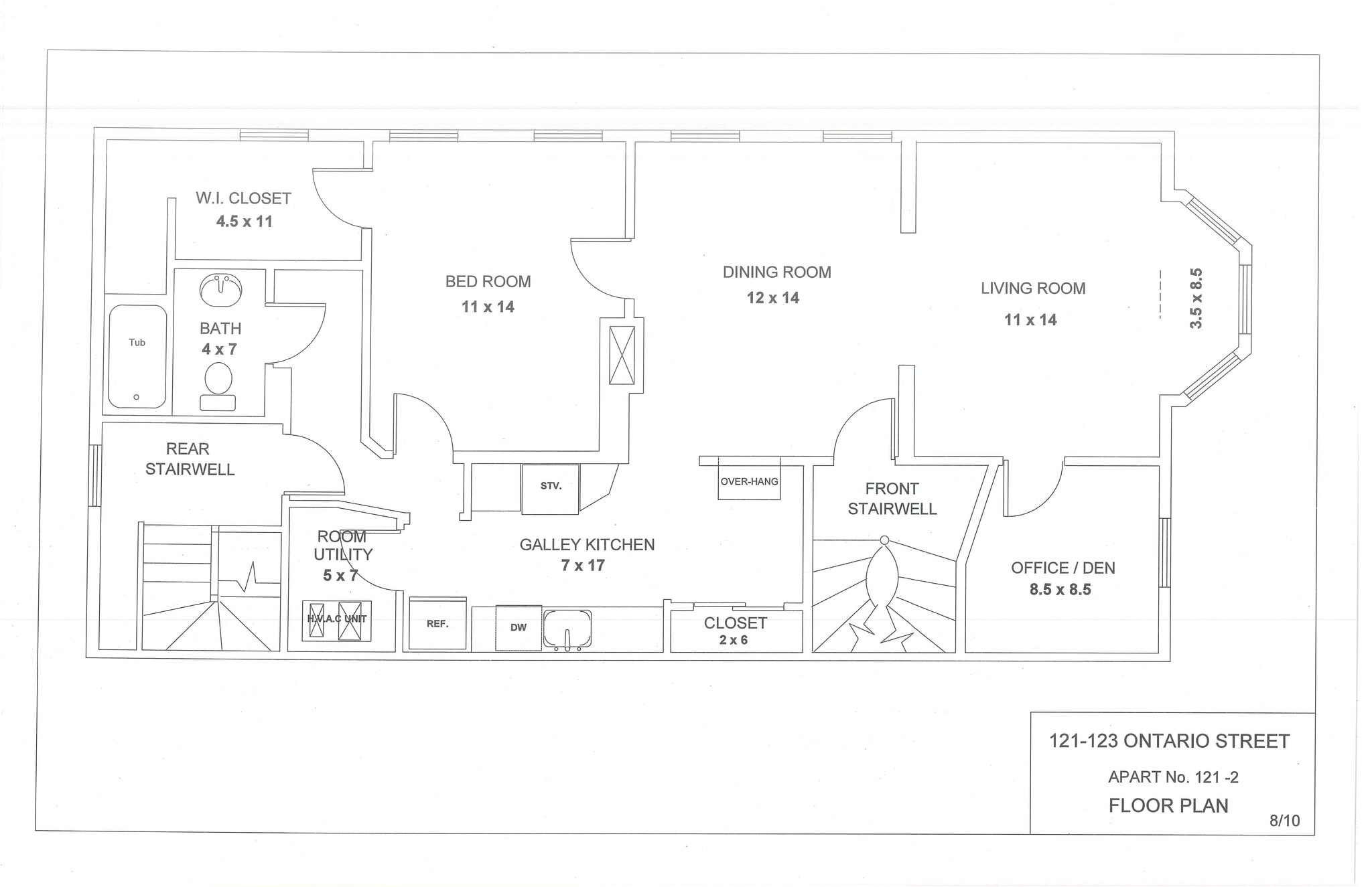 Floor Plan - 121 Ontario St