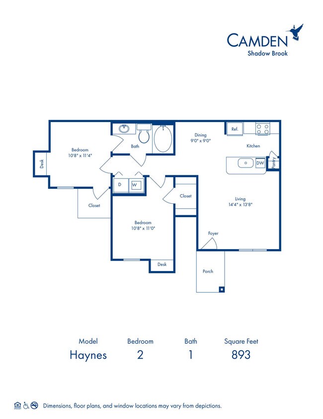 Floorplan - Camden Shadow Brook
